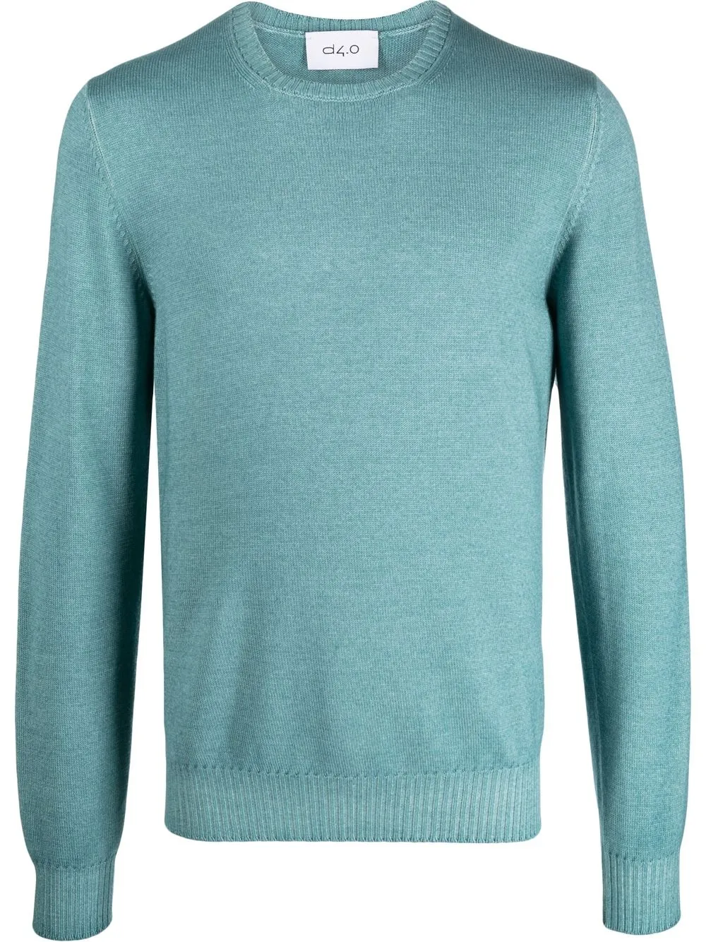 

D4.0 crew-neck long-sleeve jumper - Blue