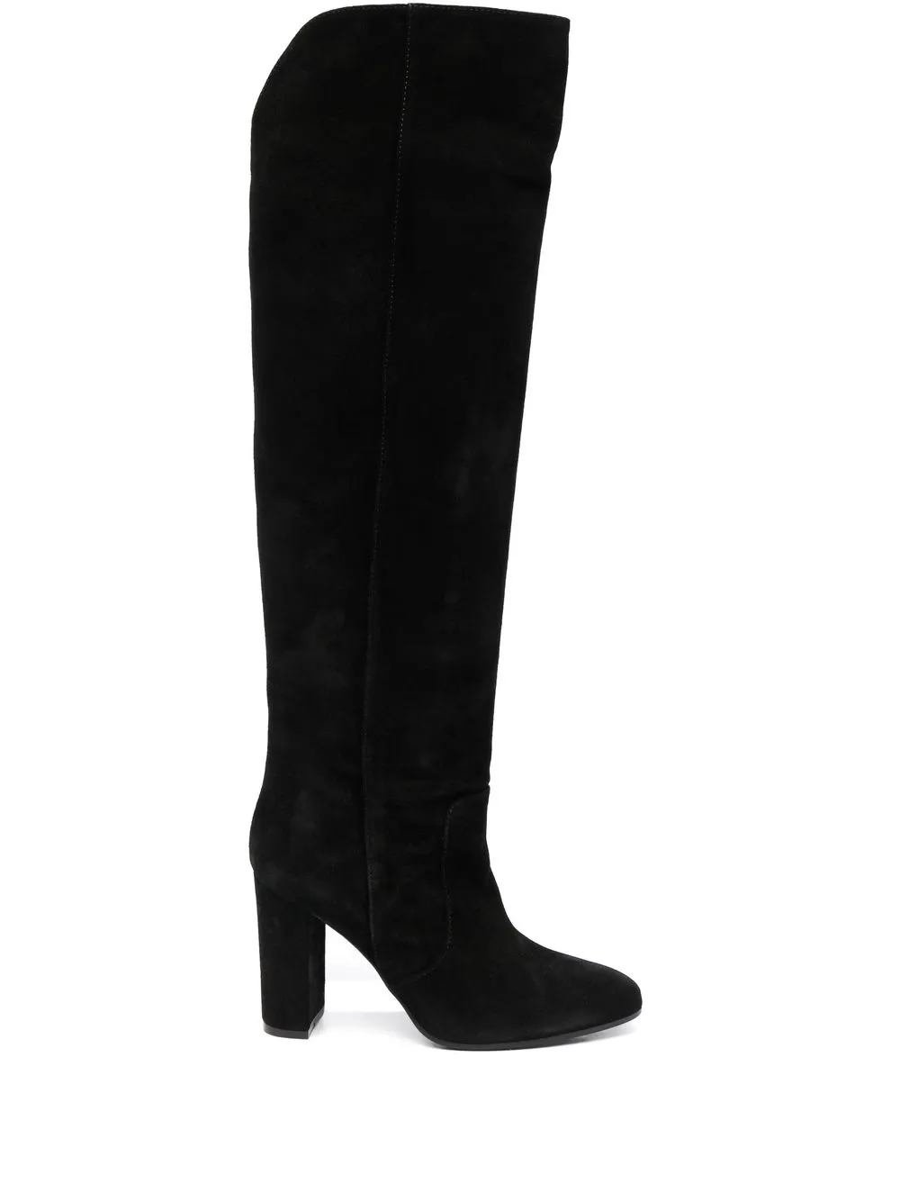 

Via Roma 15 95mm knee-high suede boots - Black