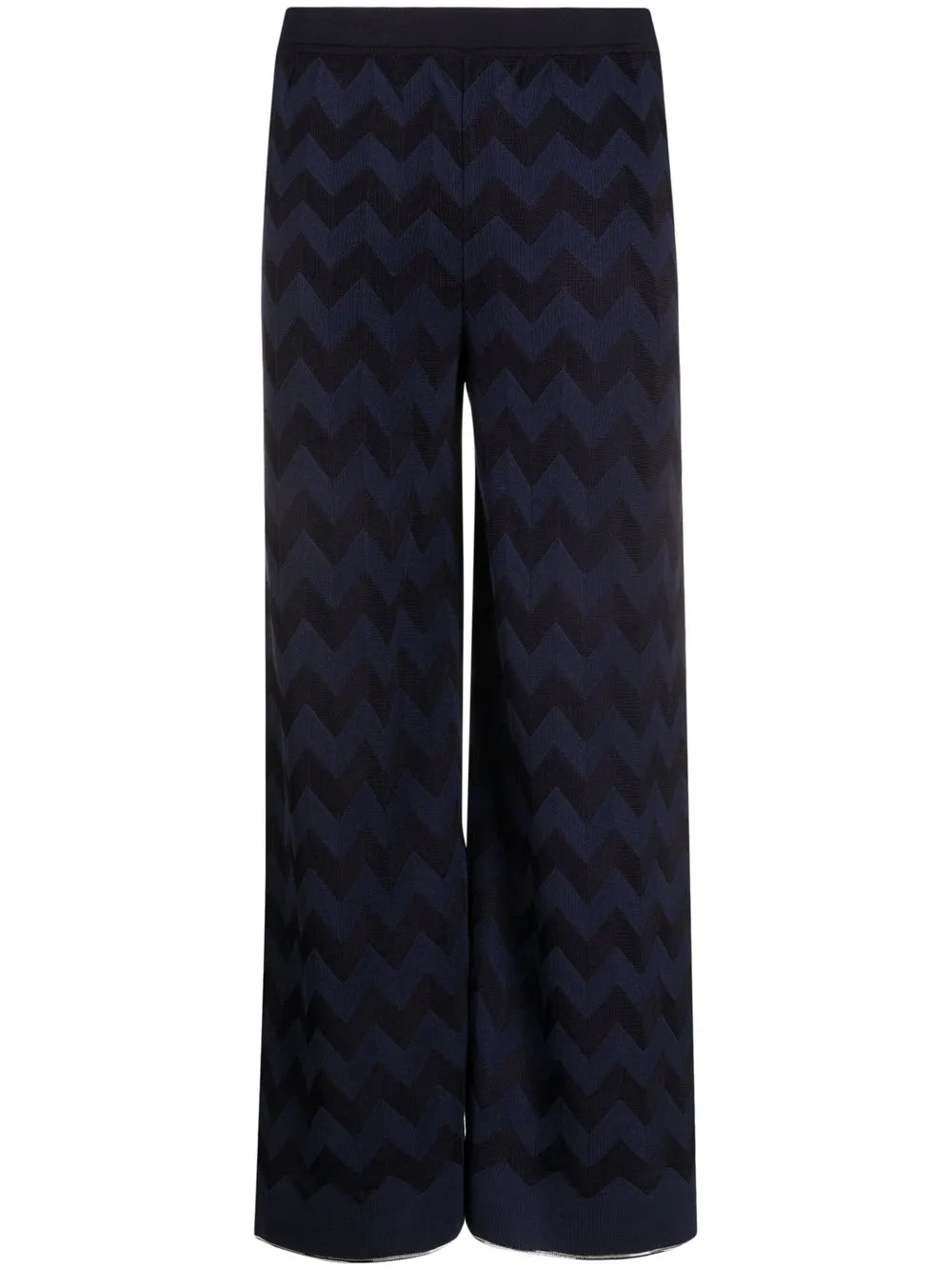 

Missoni pantalones tejido en zigzag - Azul