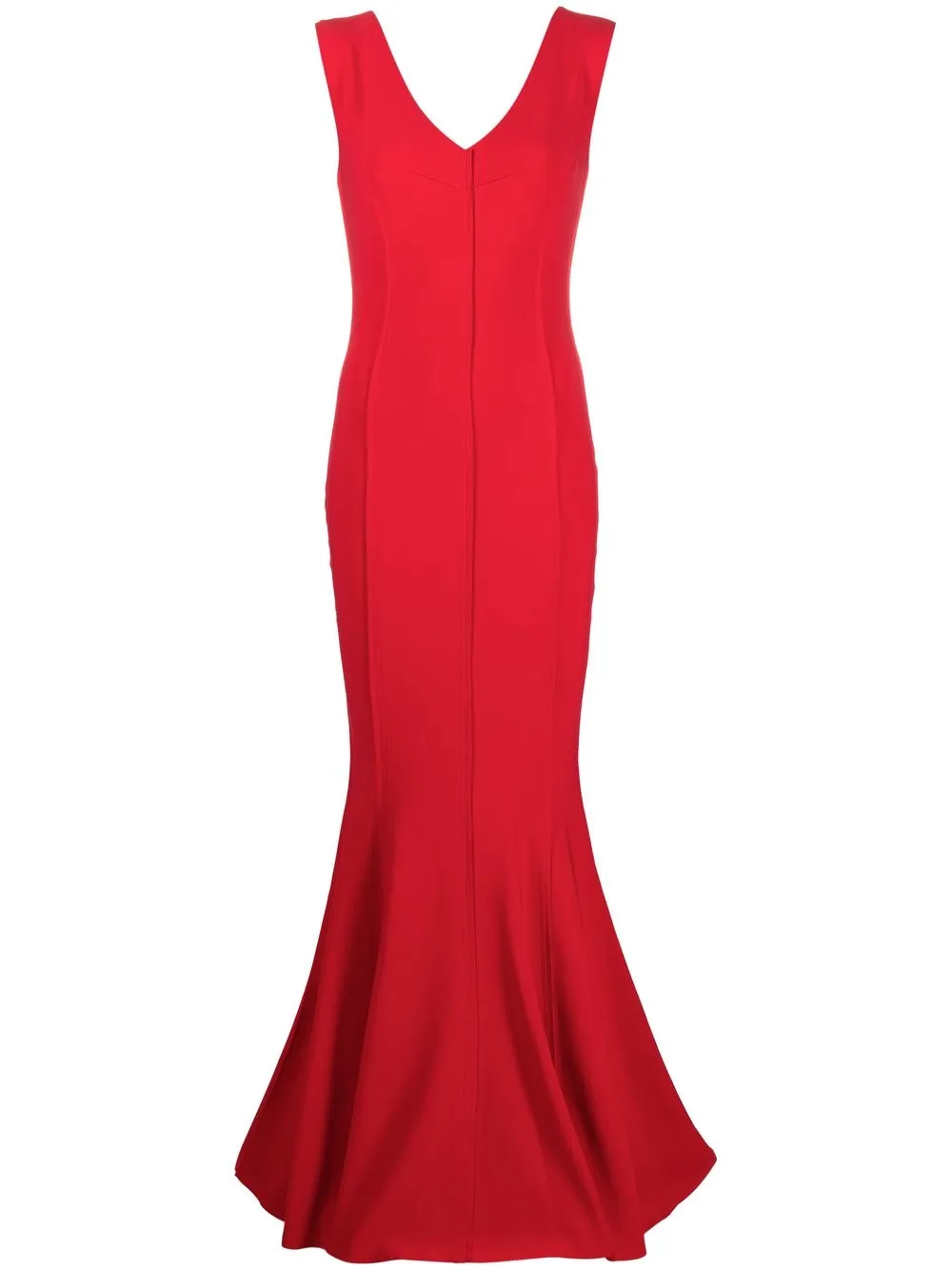 

Norma Kamali panelled stretch dress - Red