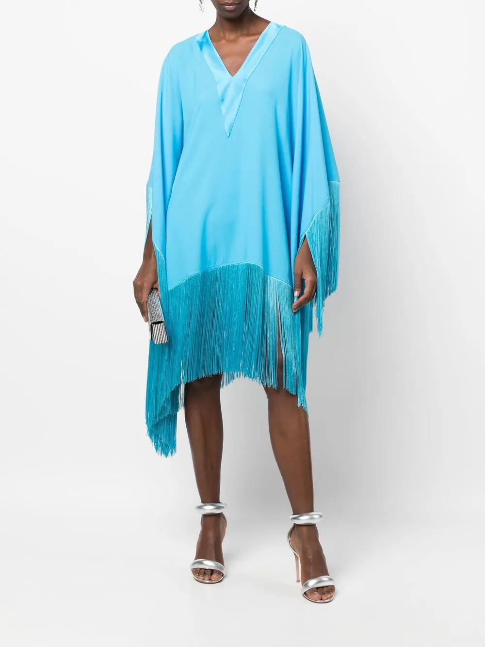 Taller Marmo fringedetail Kaftan Farfetch