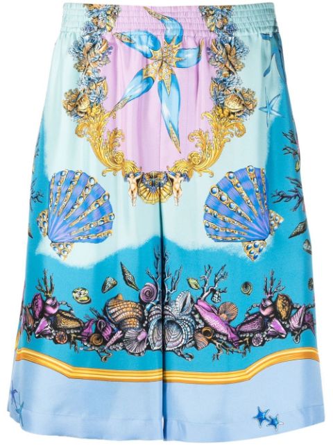 Versace - Trésor de la Mer silk shorts