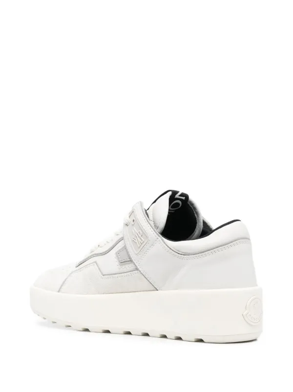 Moncler logo-patch low-top Leather Sneakers - Farfetch