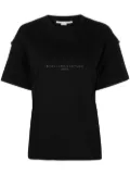 Stella McCartney sequin-embellished logo T-shirt - Black