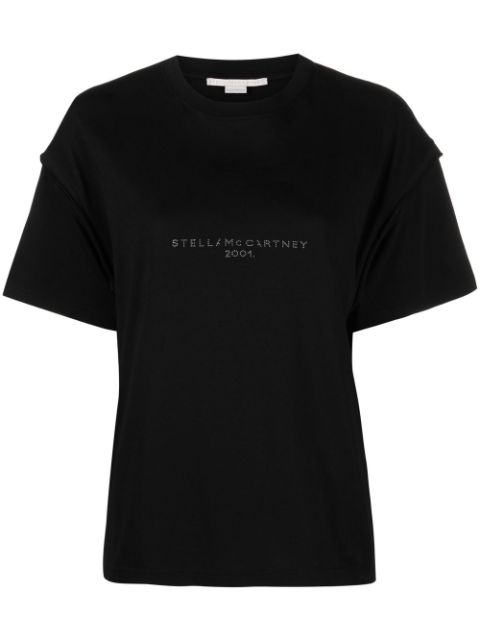 Stella McCartney sequin-embellished logo T-shirt Women