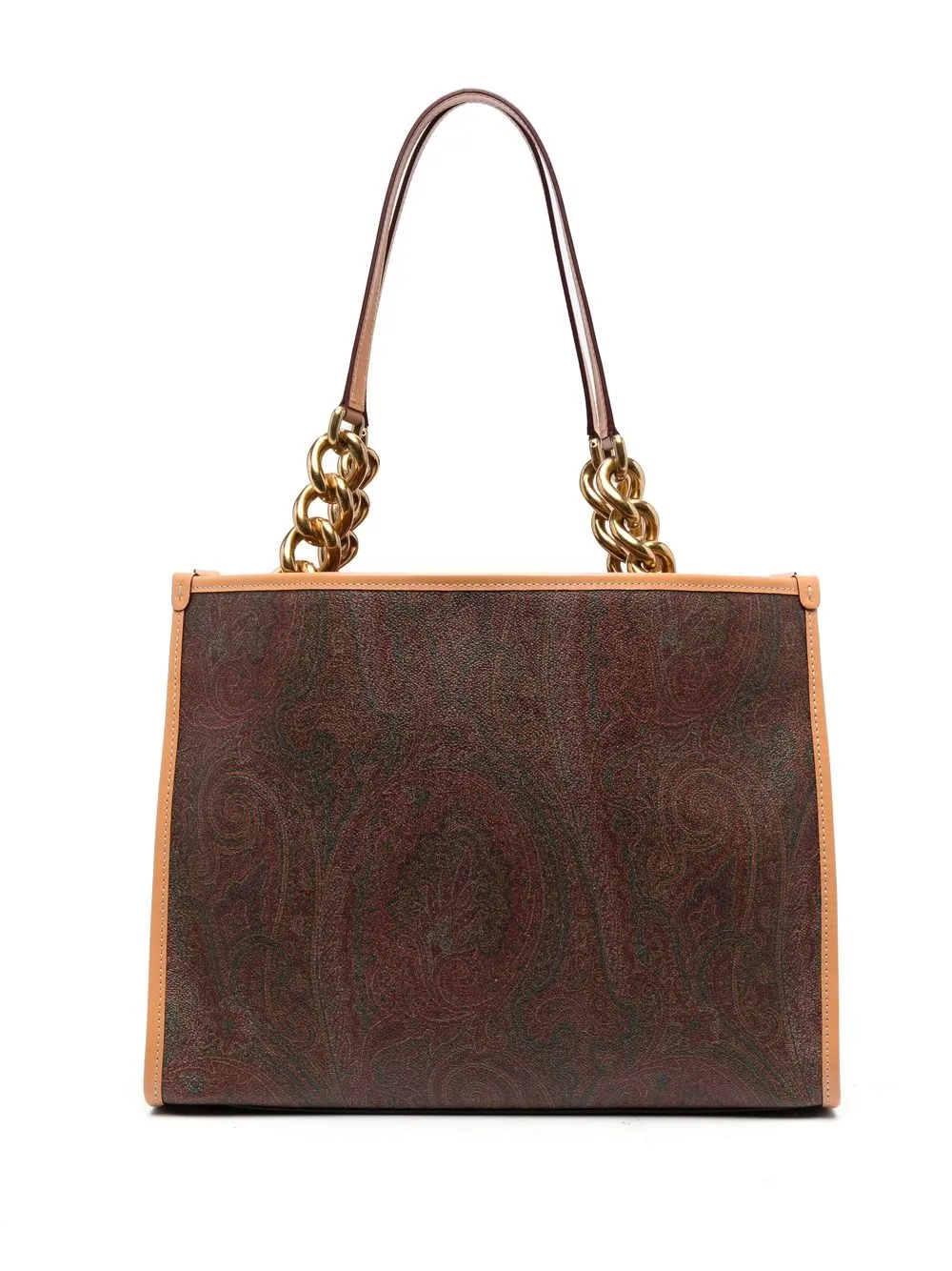 

ETRO Paisley chain-detail shopper tote - Brown