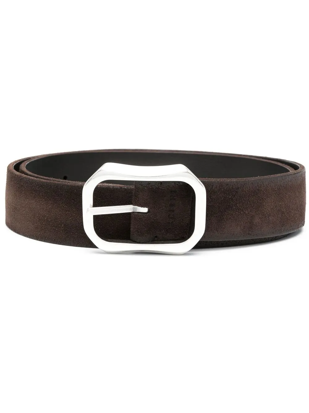 

Orciani geometric buckle belt - Brown