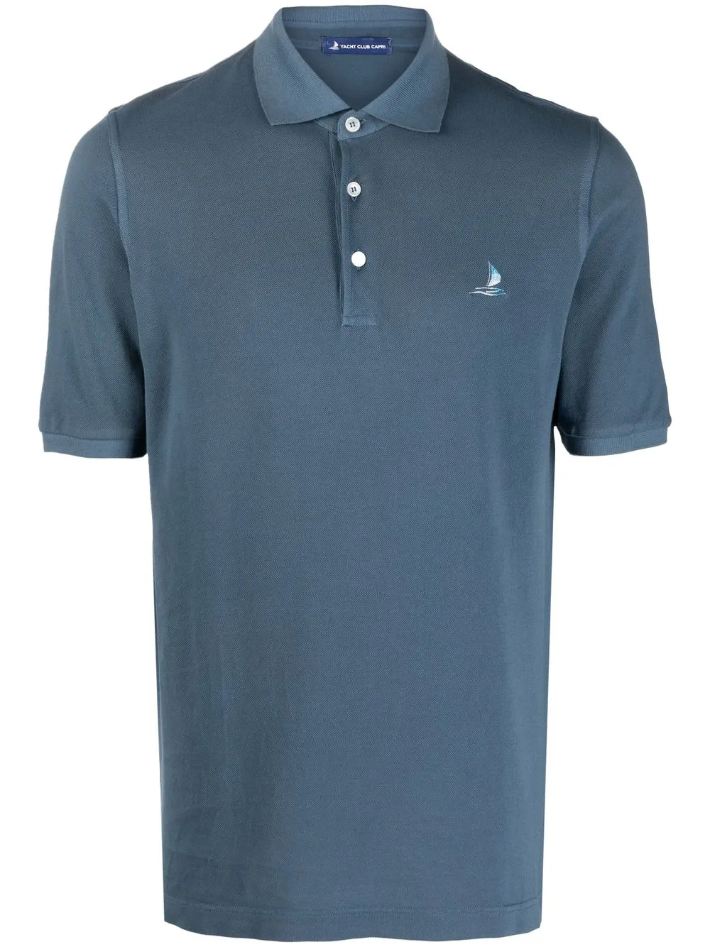 

Fedeli playera tipo polo con logo bordado - Azul