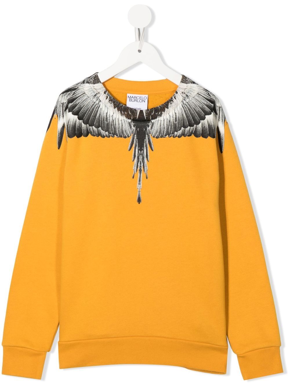 Marcelo Burlon County Of Milan Kids Icon Wings crew-neck sweatshirt - Yellow