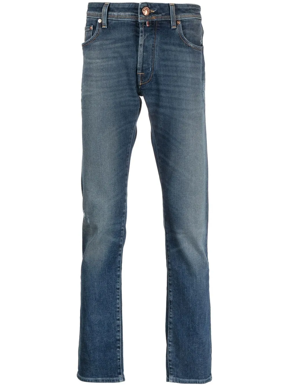 

Jacob Cohen jeans slim con parche del logo - Azul