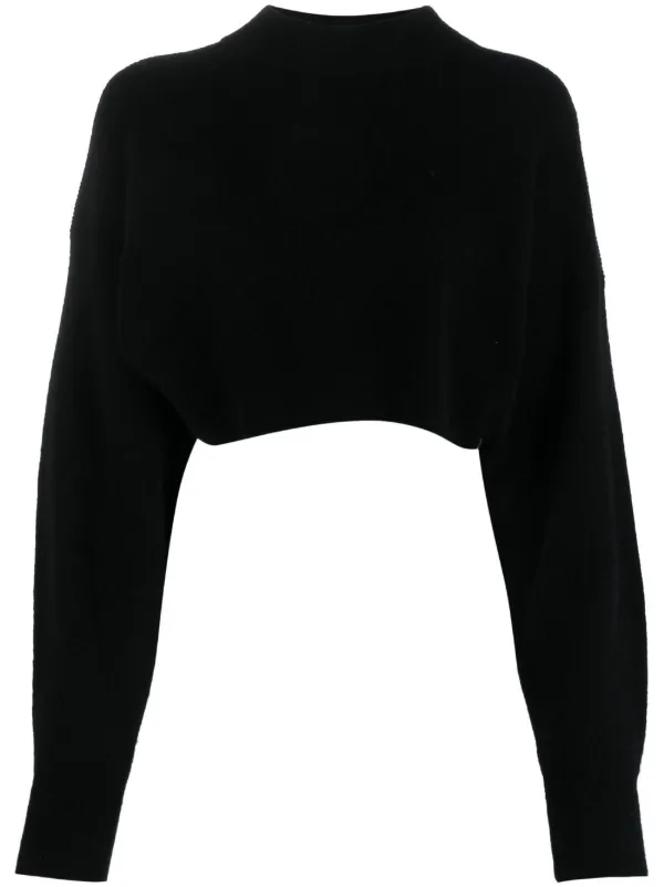 Alexander Wang Cropped V-hem Jumper - Farfetch