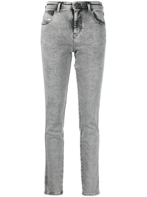 Diesel 2015 acid-wash straight-leg jeans Women