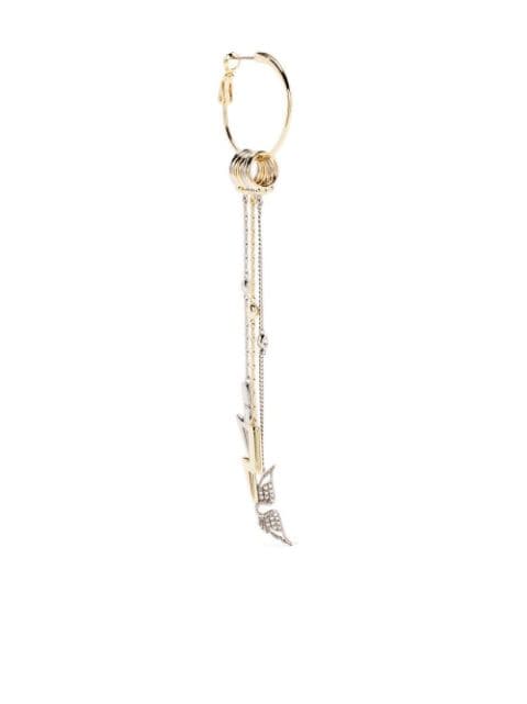 Zadig&Voltaire crystal-embellished draped earring