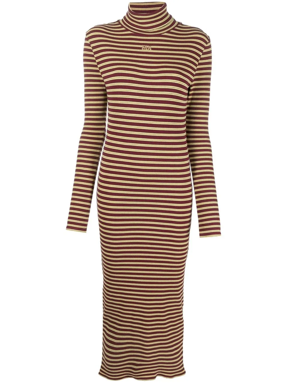 Image 1 of Wales Bonner striped roll neck knitted dress