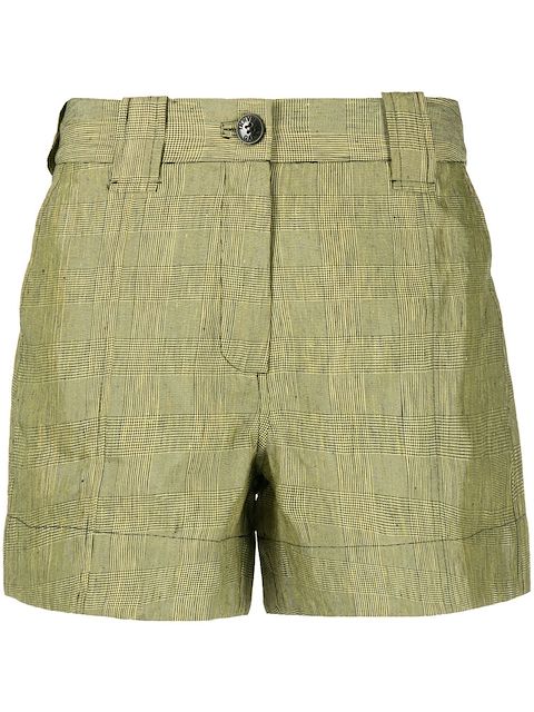 GANNI checked tailored shorts