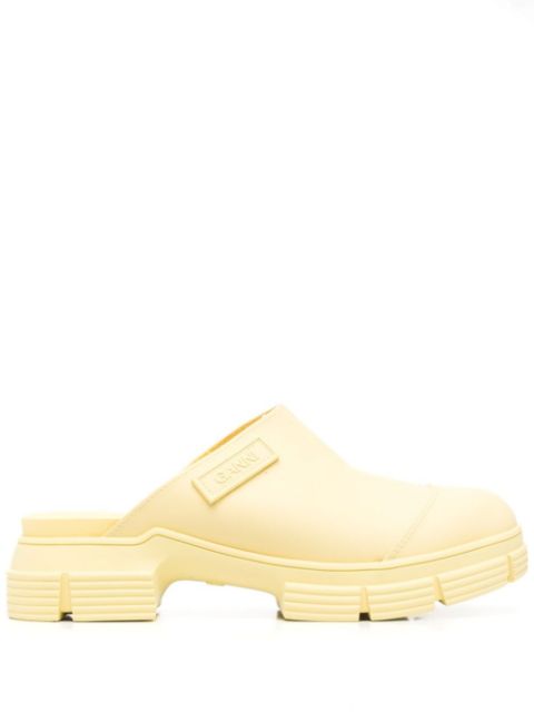 GANNI City chunky-sole mules Women