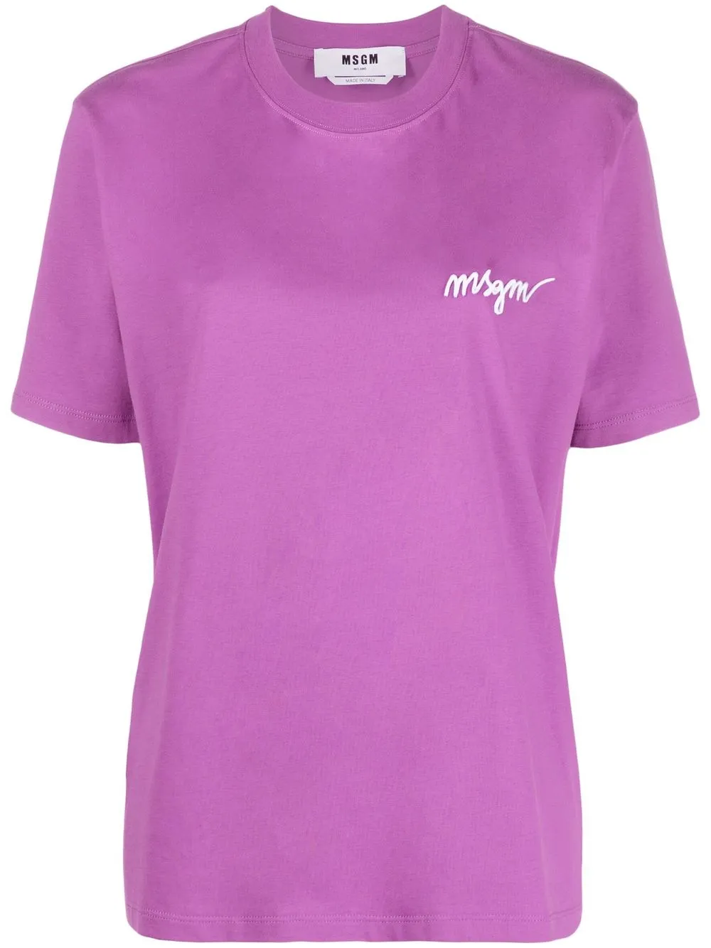 

MSGM playera con logo bordado - Morado