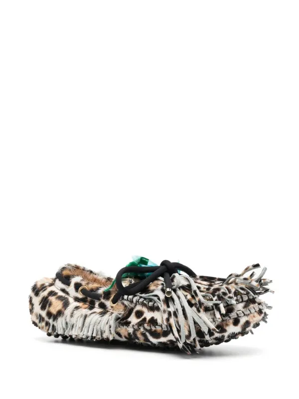 Leopard print driving shoes discount