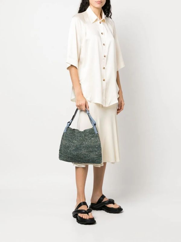 Proenza Schouler White Label Minetta Raffia Tote Bag Farfetch