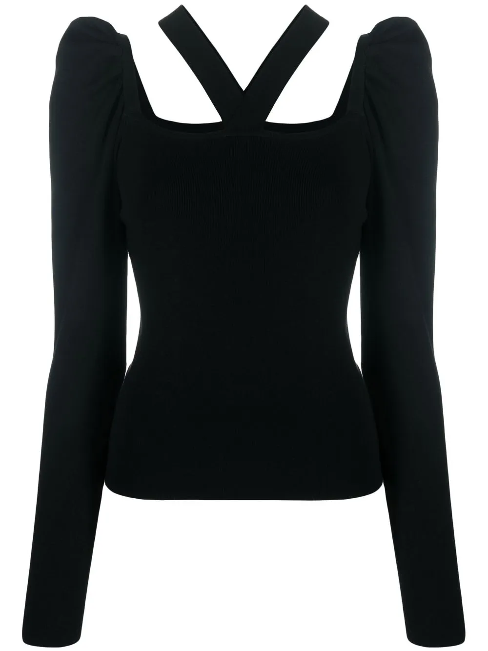 

TWINSET cut-out knitted top - Black