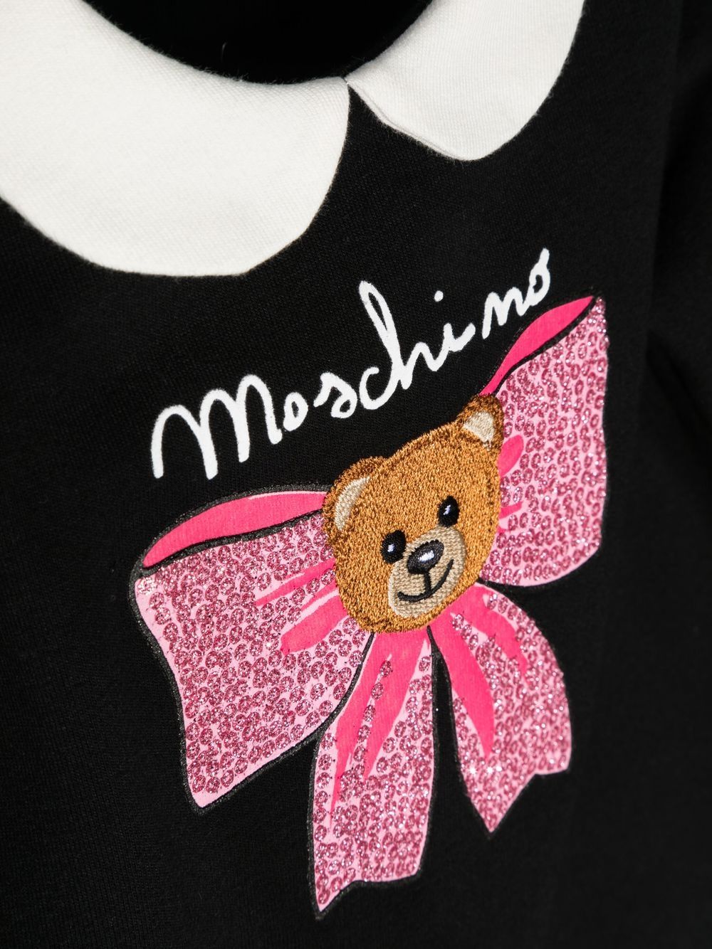 Moschino Kids Logo Print Detail Dress Farfetch