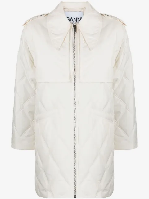 GANNI ripstop quilted jacket 