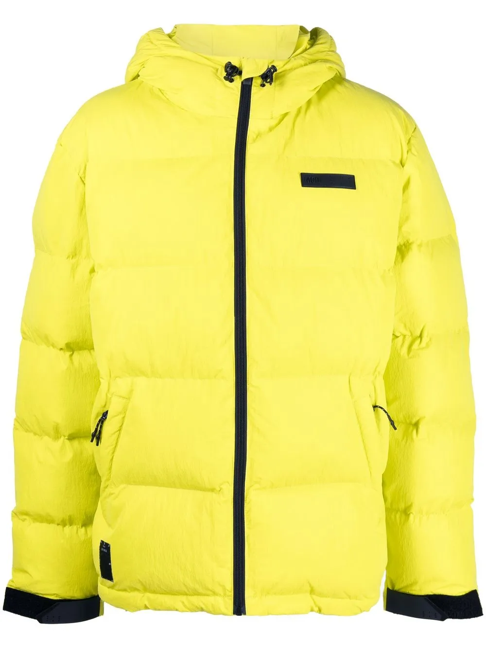 

MCQ logo-patch hooded puffer jacket - Yellow