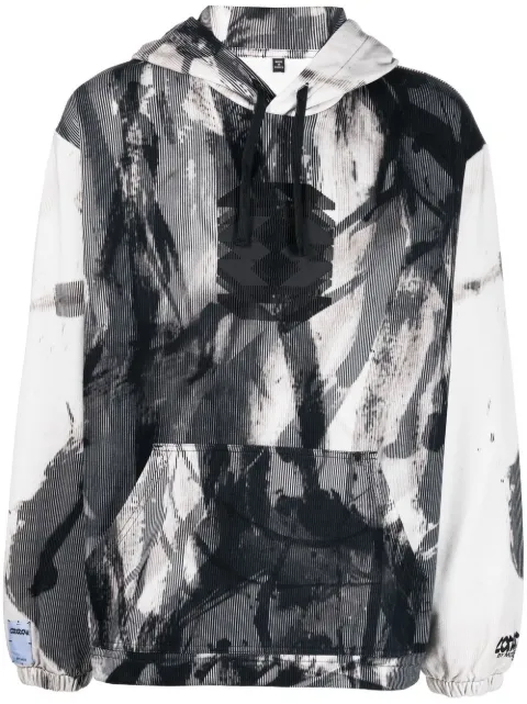 MCQ graphic-print cotton hoodie