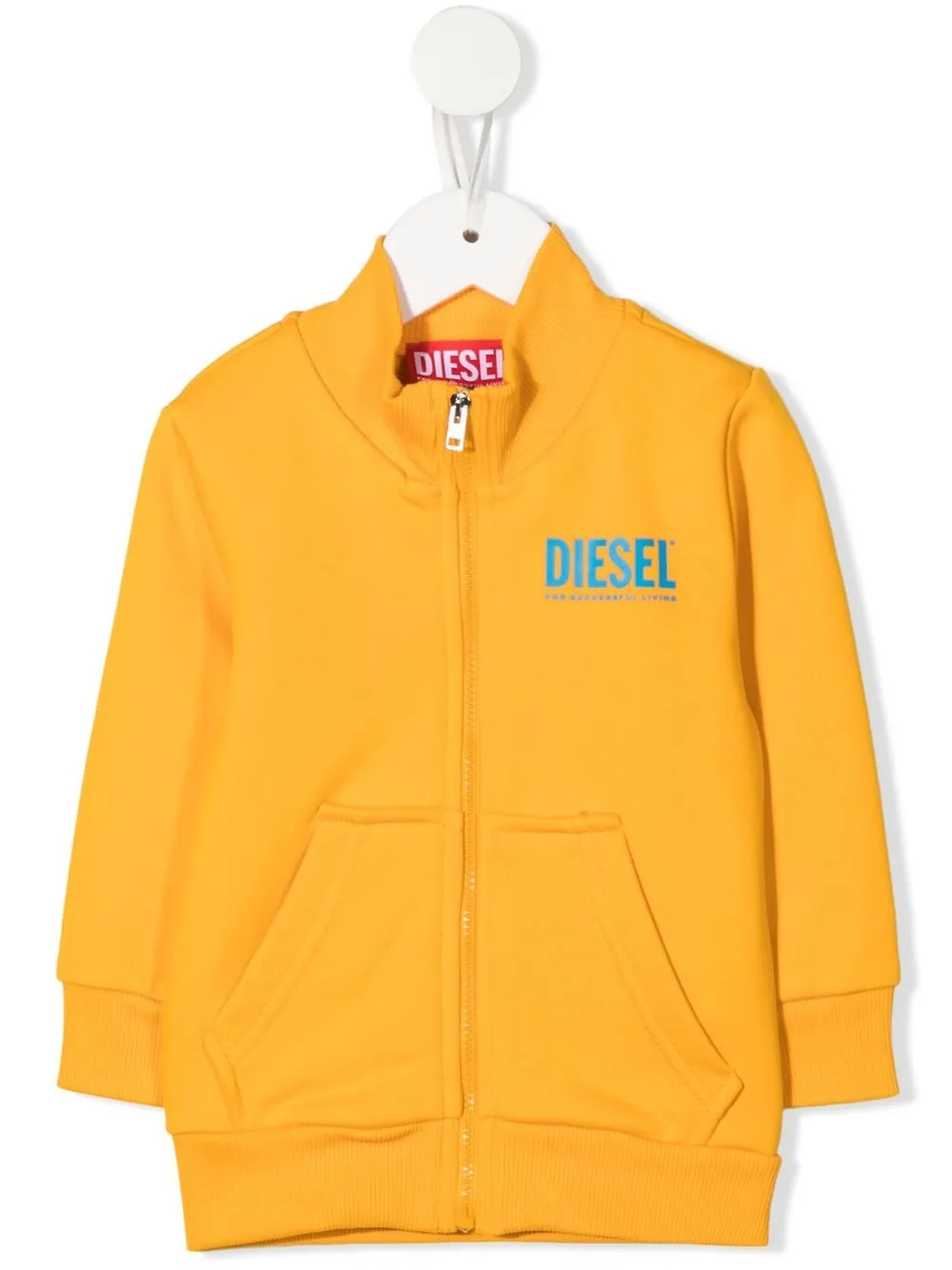 

Diesel Kids logo zipped jacket - Yellow