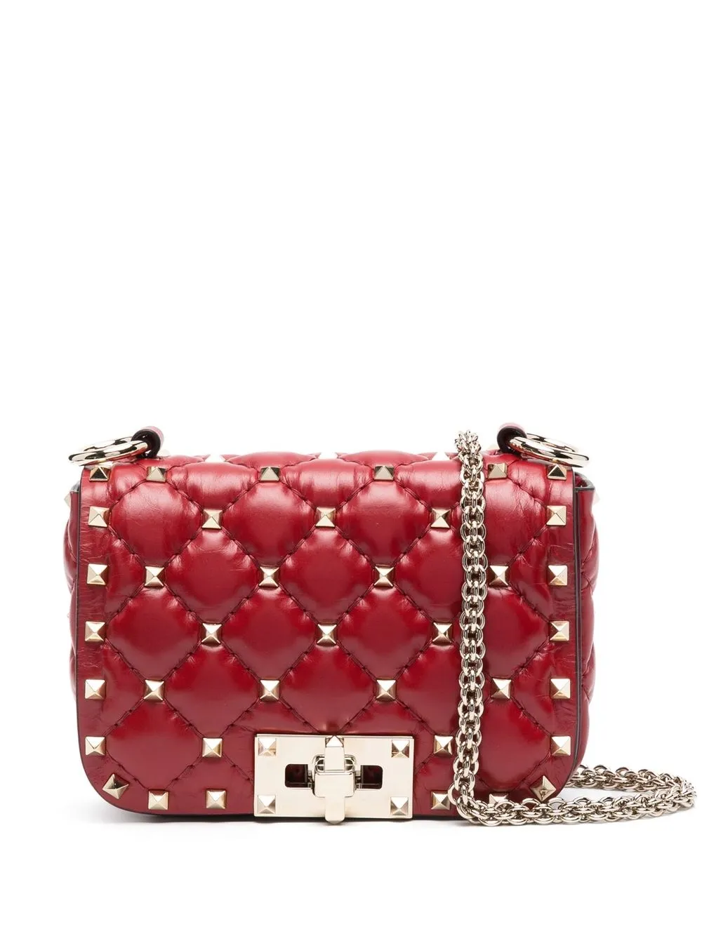 

Valentino Garavani bolsa capitonada Roman Stud mini - Rojo