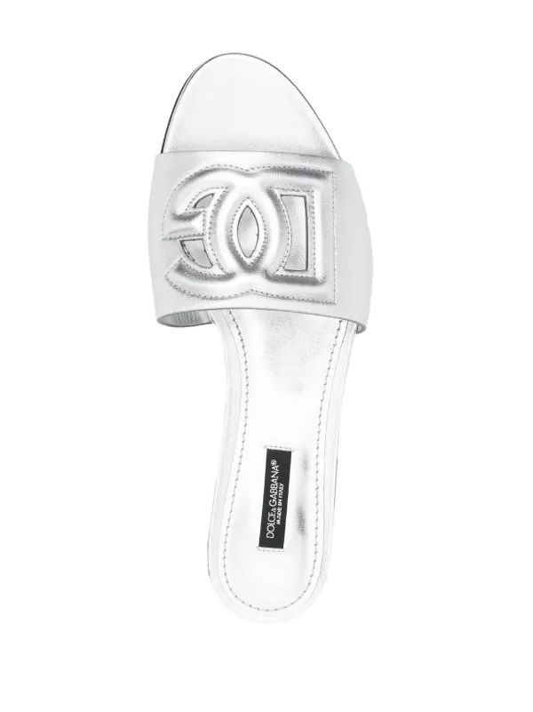 Dolce & Gabbana☆D＆Gロゴ フラットサンダル Dolce & Gabbana ドルチェ＆ガッバーナ 3Dロゴ フラットサンダル
