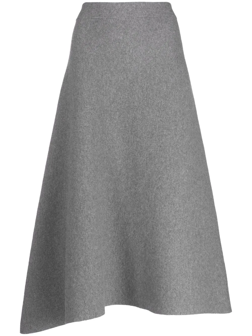 

Jil Sander falda midi asimétrica - Gris