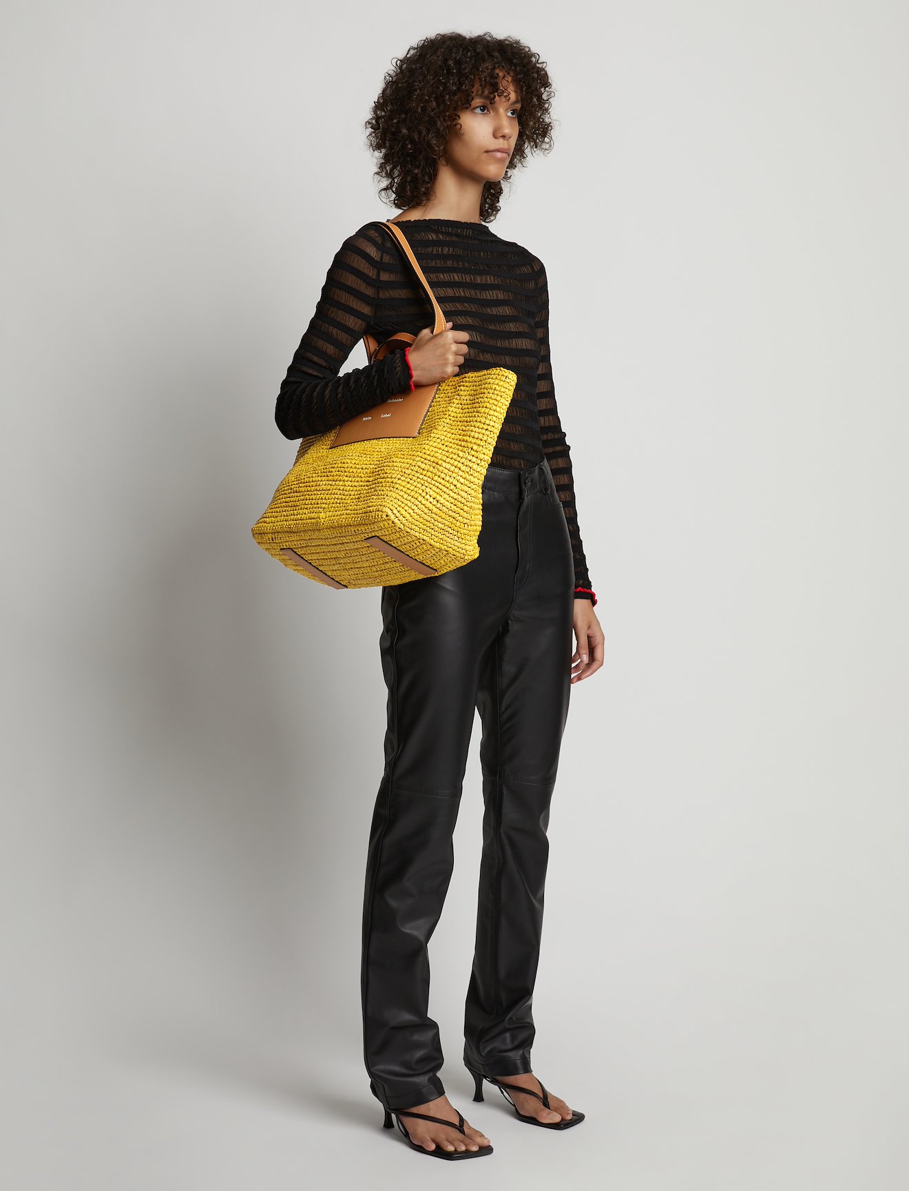 Large Morris Raffia Tote #5