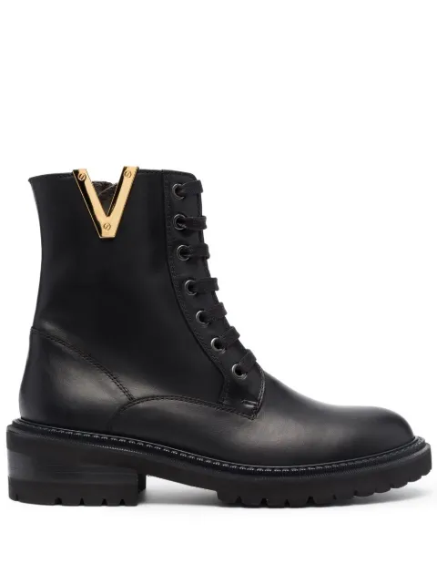 Via Roma 15 botas con logo