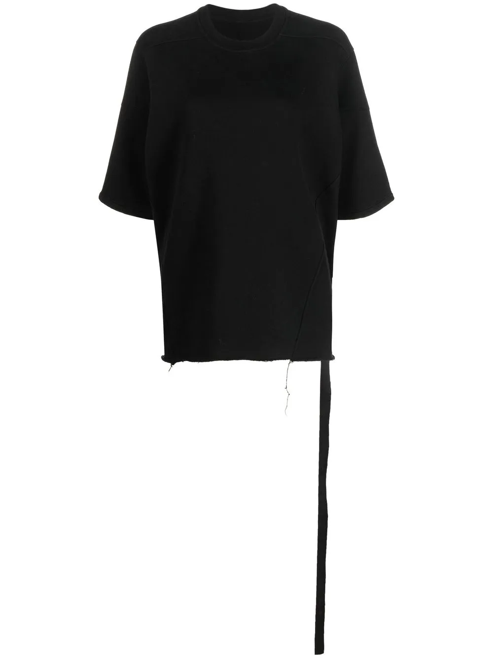 

Rick Owens DRKSHDW playera con dobladillo deshilachado - Negro