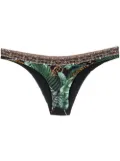 Camilla tiger-print bikini bottoms - Green