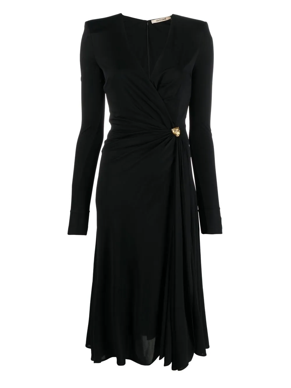 Roberto Cavalli leopard-plaque dress - Black