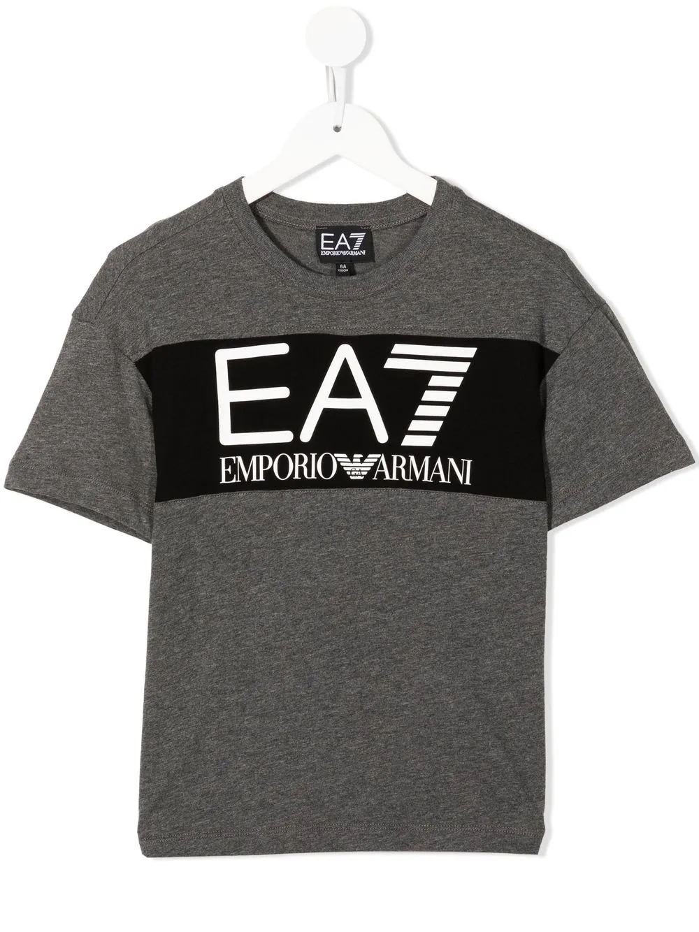 

Emporio Armani Kids logo-print short-sleeve T-shirt - Grey