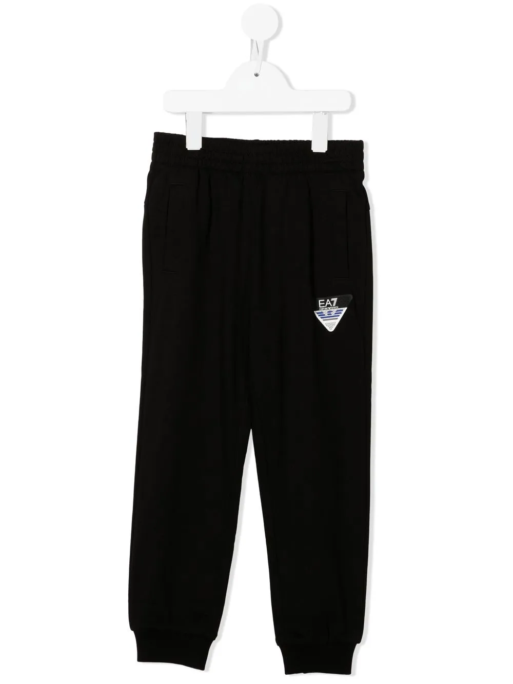 

Emporio Armani Kids logo-patch track pants - Black