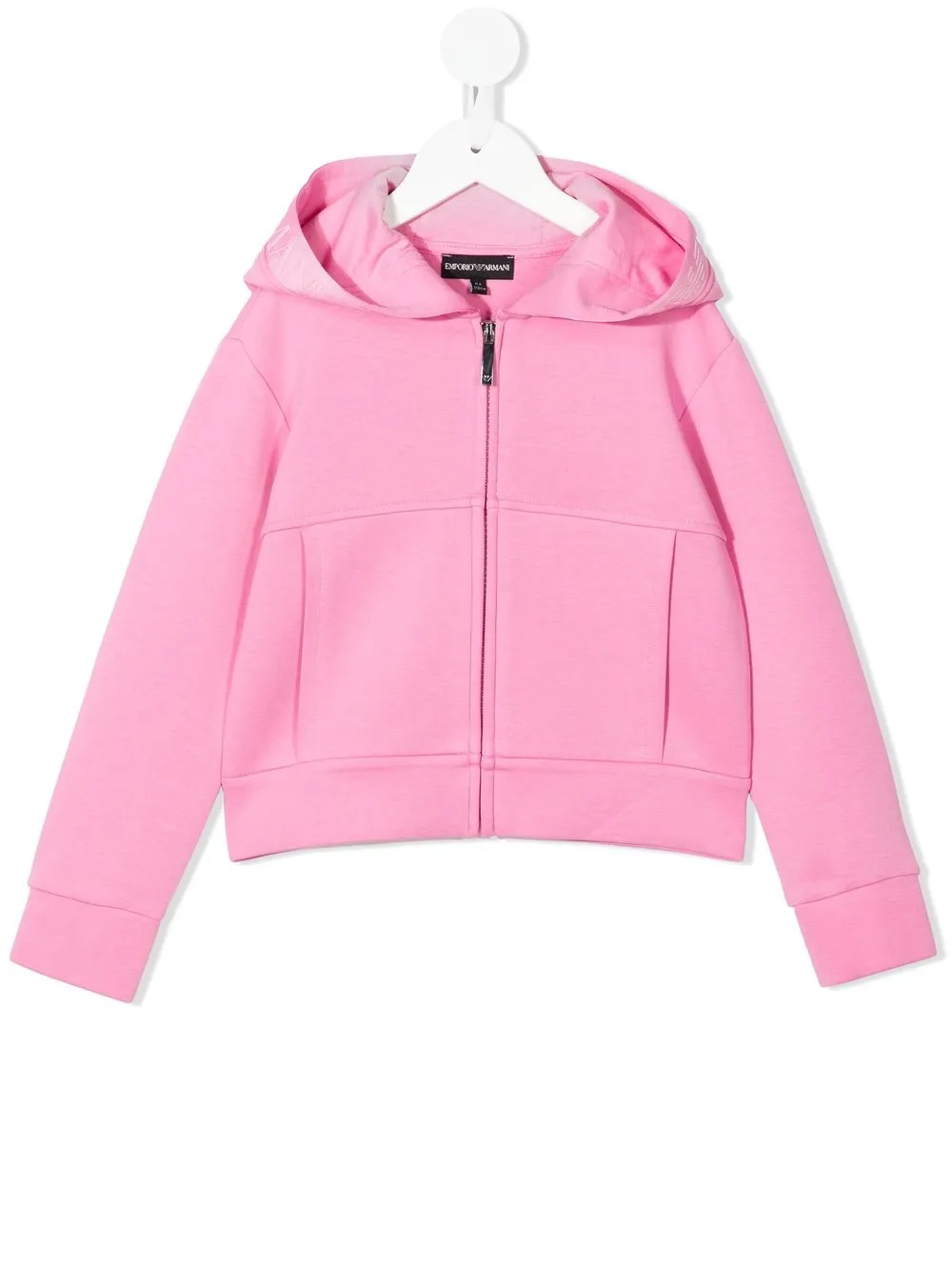 

Emporio Armani Kids zipped long-sleeve hoodie - Pink