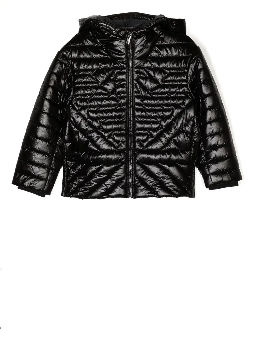 

Emporio Armani Kids padded quilted jacket - Black