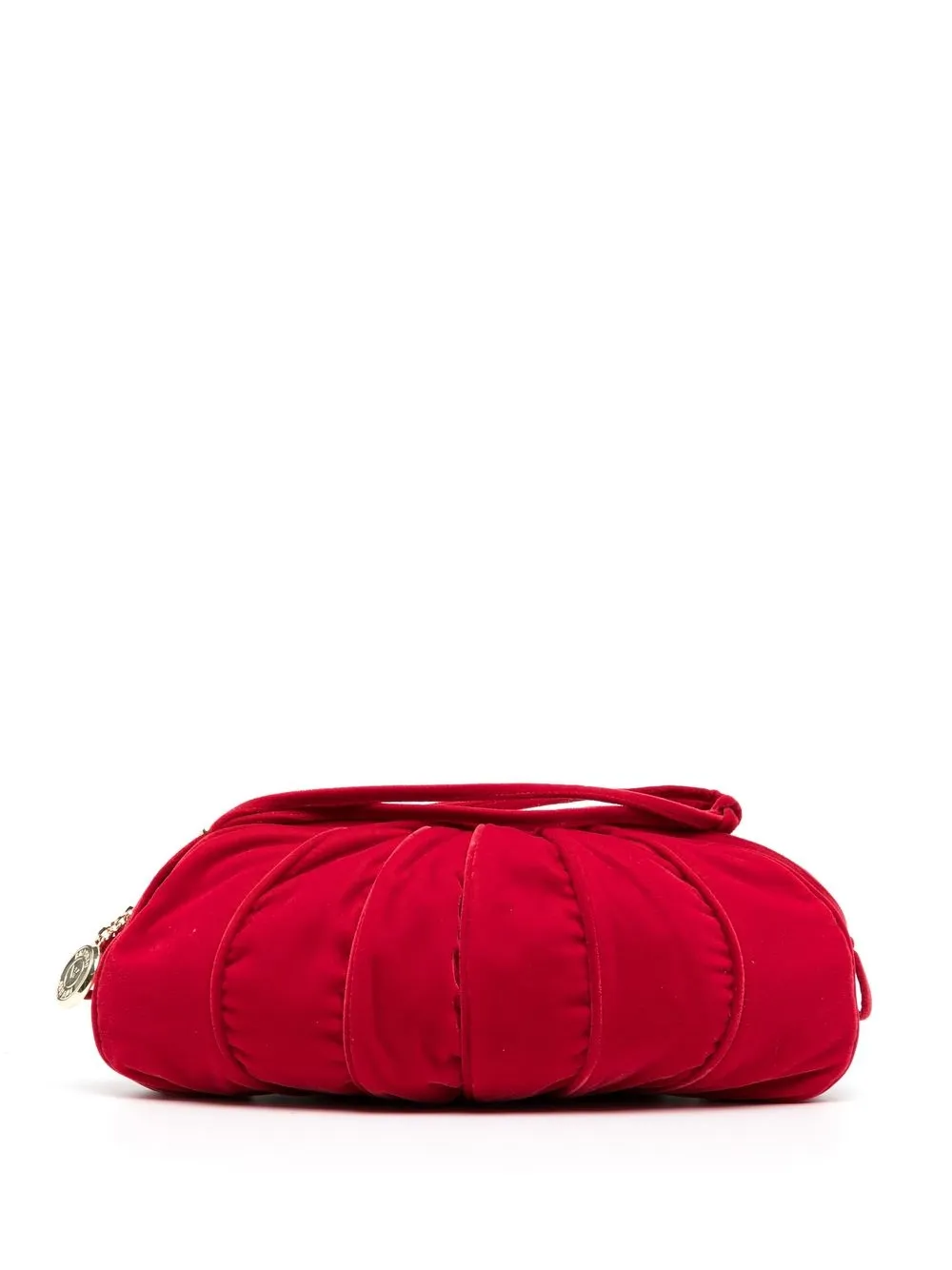 

Emporio Armani velvet panelled clutch bag - Pink