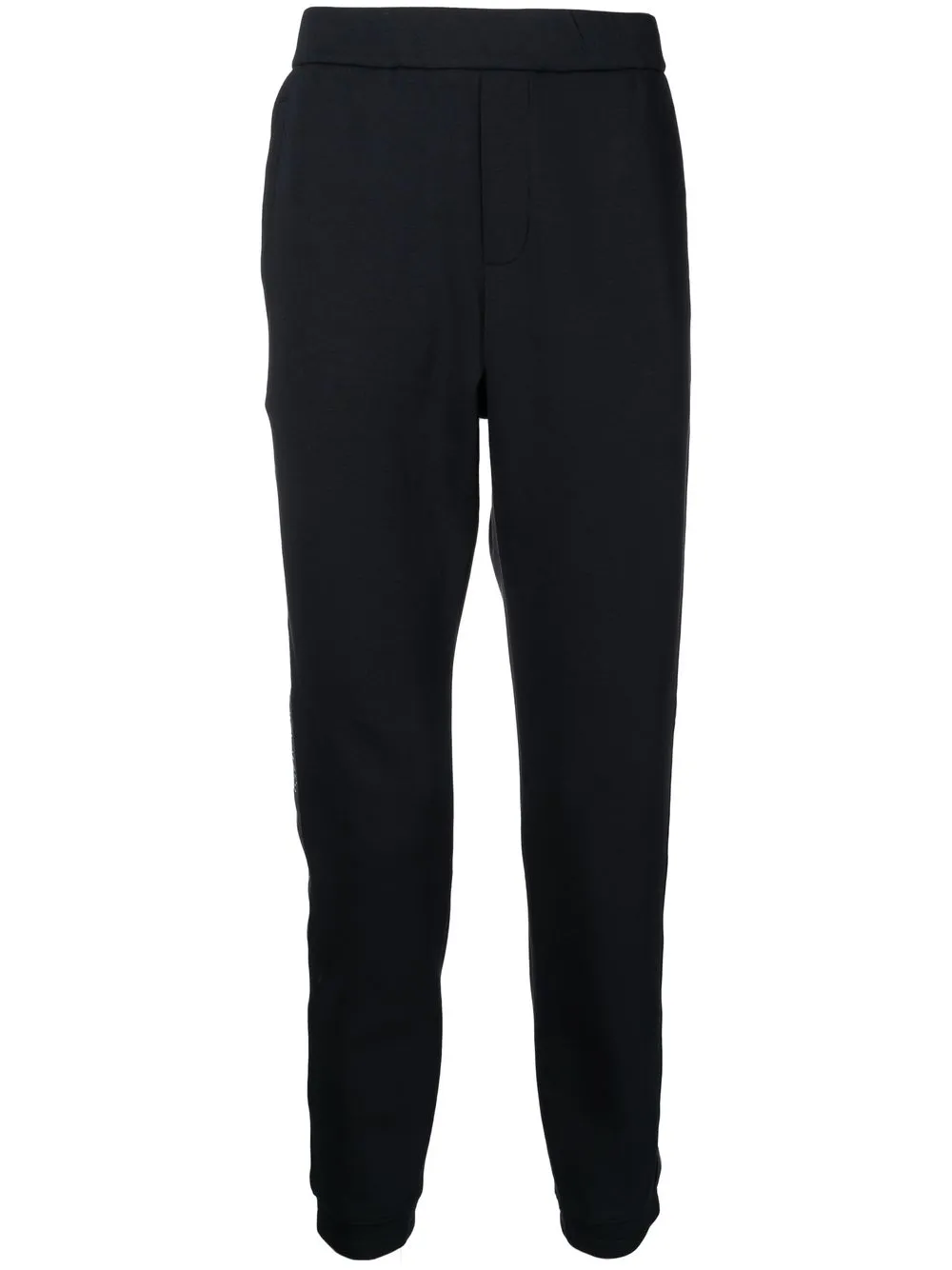 

Emporio Armani logo-tape track pants - Black