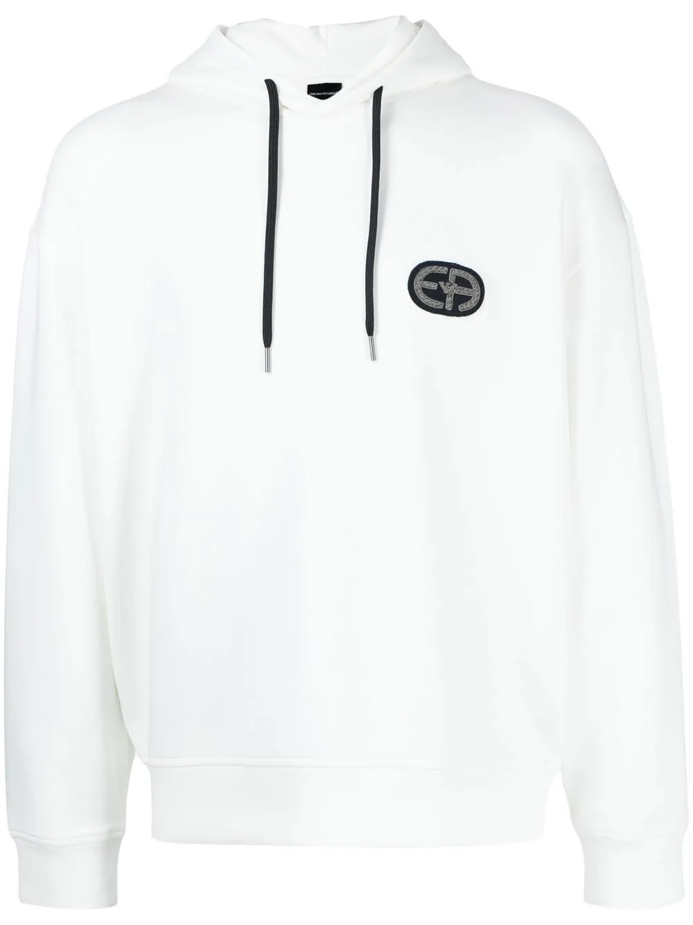 

Emporio Armani logo-print pullover hoodie - White