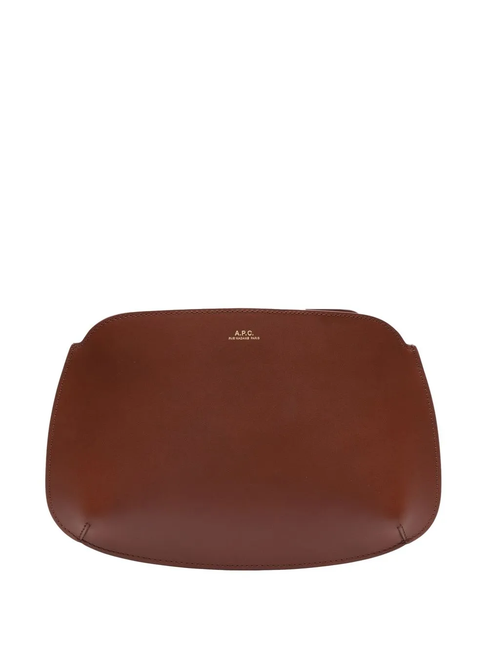 

A.P.C. cartera con logo estampado - Marrón