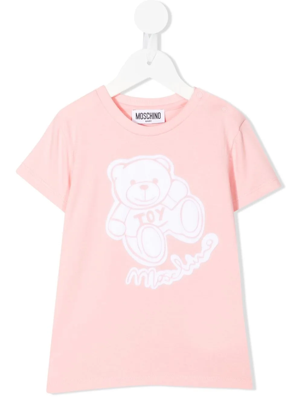 

Moschino Kids playera con motivo Teddy Bear - Rosado