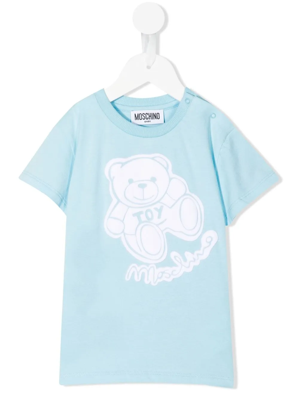 

Moschino Kids playera con motivo Teddy Bear - Azul