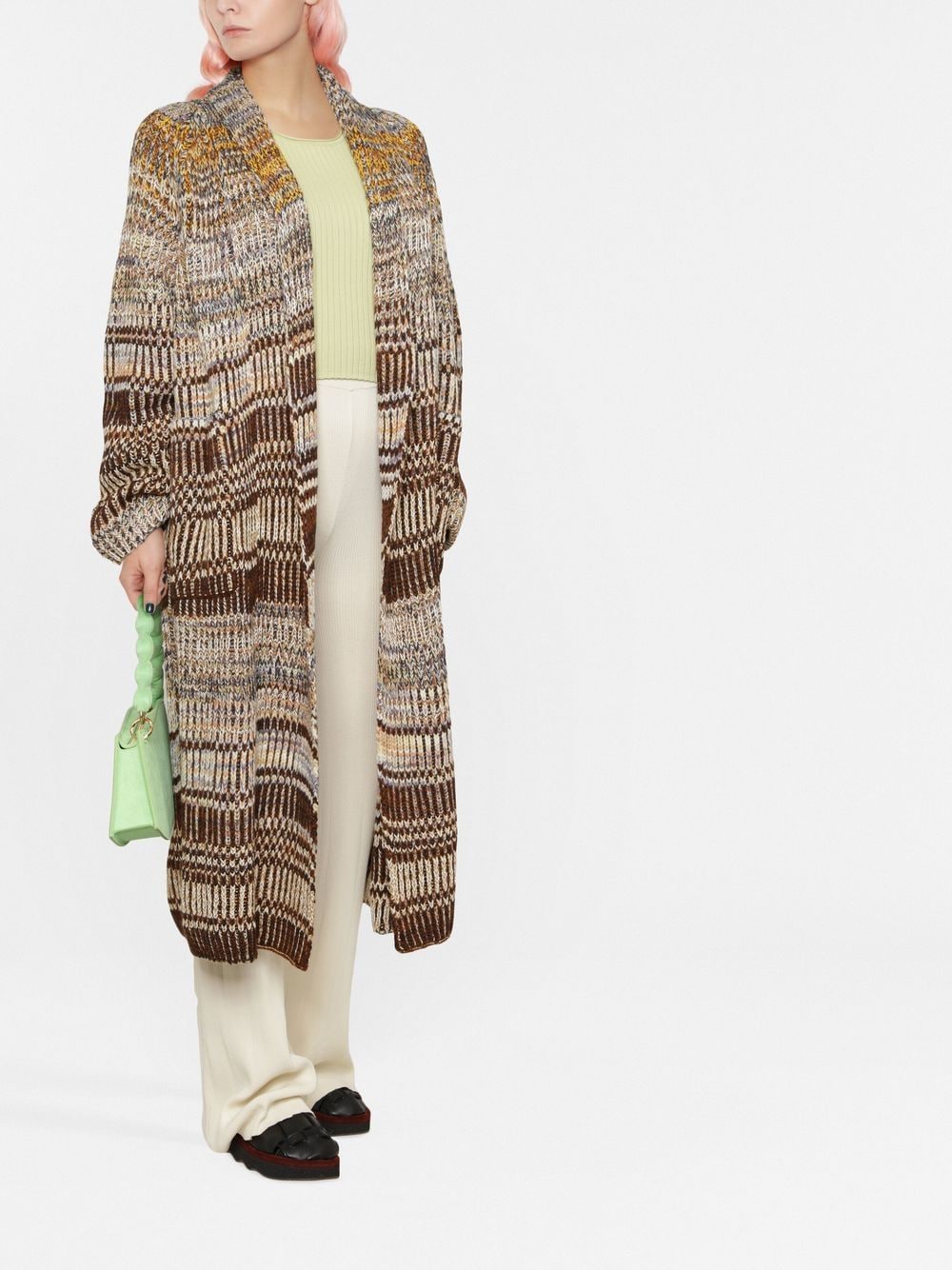 Image 2 of Missoni striped tie-waist cardi-coat