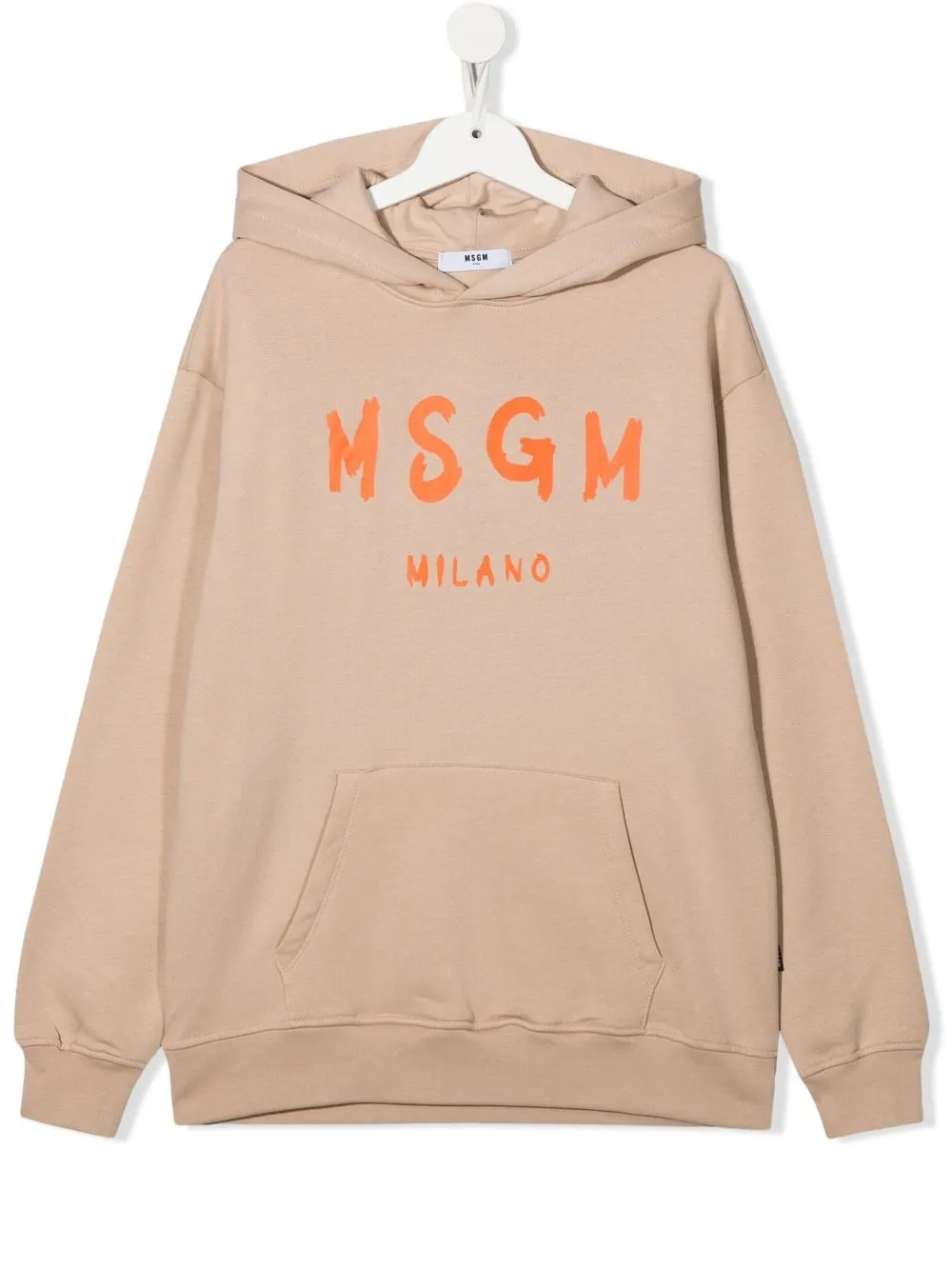 

MSGM Kids hoodie con logo estampado - Neutro