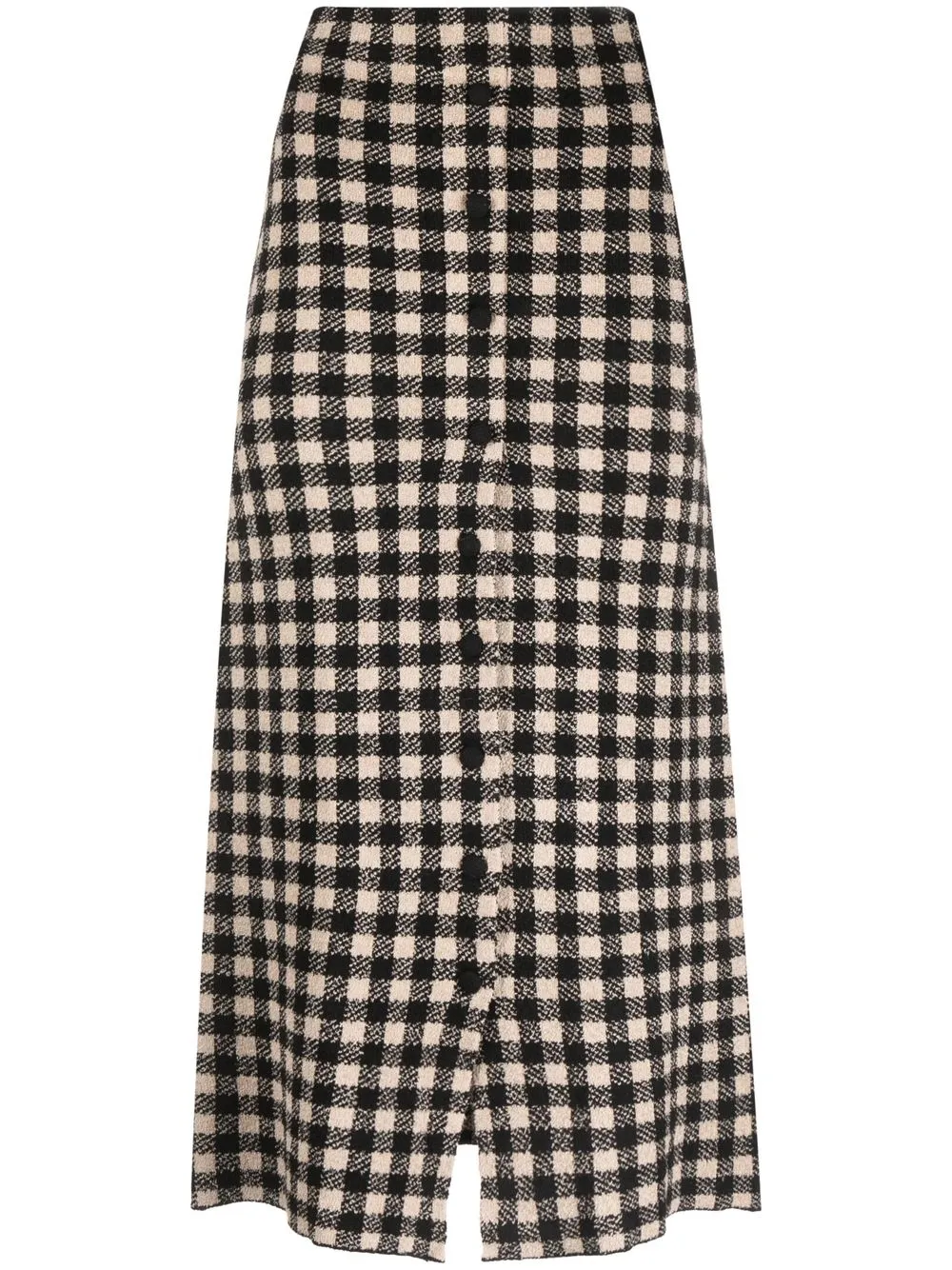 

Altuzarra plaid-print midi skirt - Brown